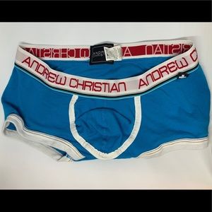 Andrew Christian Blue Trunks-size M